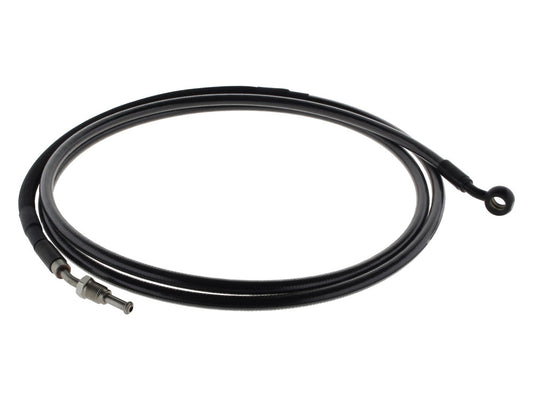 82in. Hydraulic Clutch Line with 10mm x 35 Degree Banjo - Black Pearl. Fits Touring & Softail 2017up Models with the Original H-D Hydraulic Clutch.