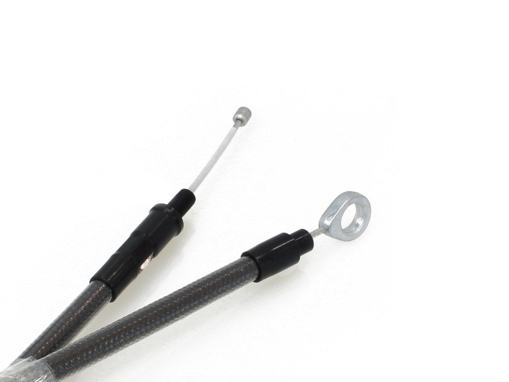 65in. Clutch Cable - Black Pearl. Fits 5Spd Big Twin 1987-2006