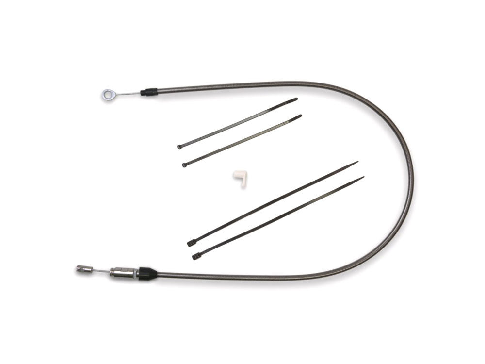 40in. Quick Connect Upper Clutch Cable - Black Pearl. Fits Softail 2018-2024