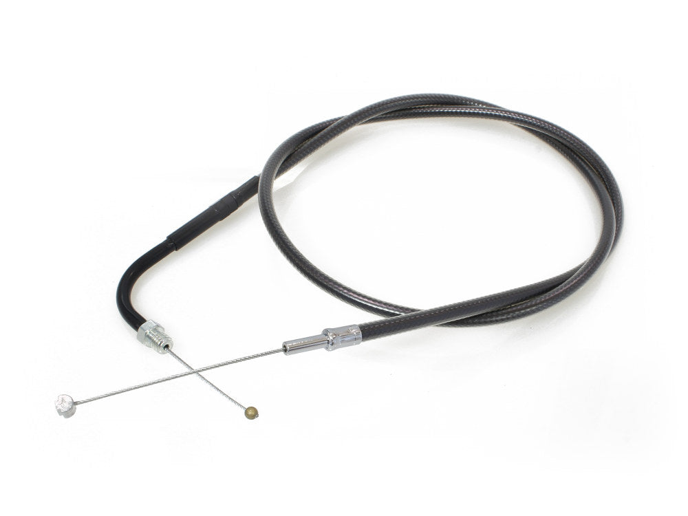 34-1/2in. Throttle Cable - Black Pearl. Fits Big Twin 1990-1995.
