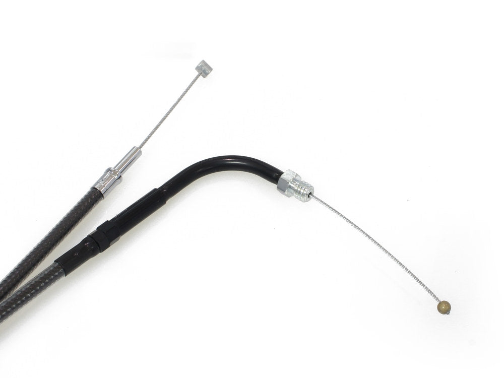 36-1/2in. Throttle Cable - Black Pearl. Fits Big Twin 1990-1995.