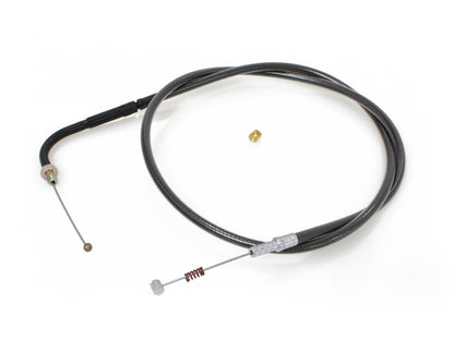 34-1/2in. Idle Cable - Black Pearl. Fits Big Twin 1990-1995.