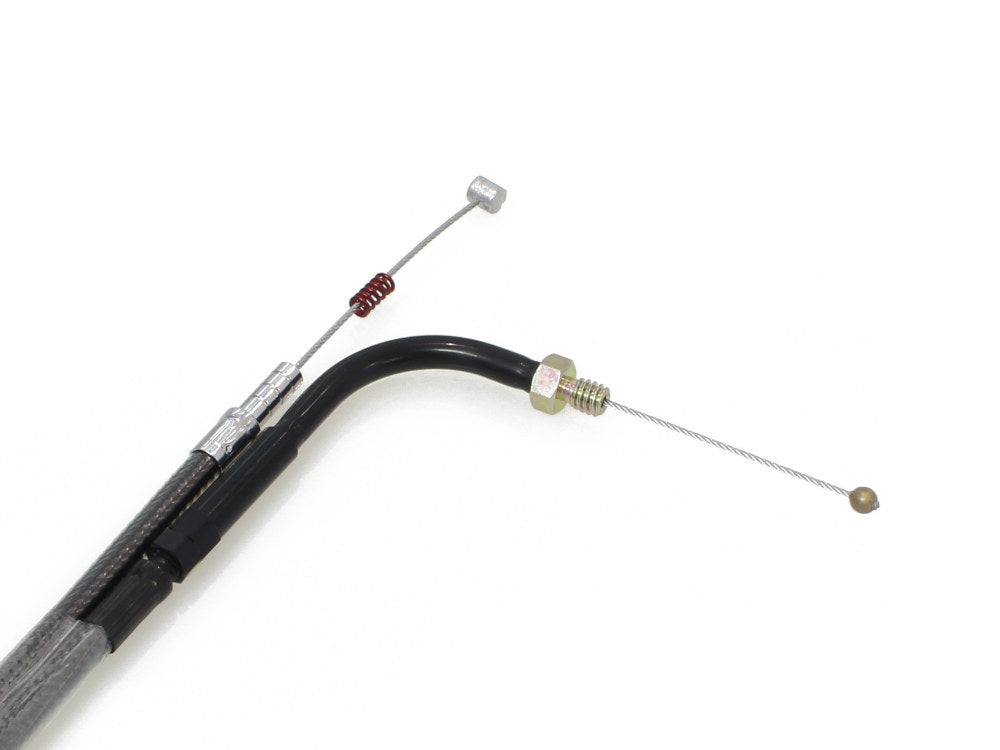 38-1/2in. Idle Cable - Black Pearl. Fits Big Twin 1990-1995.