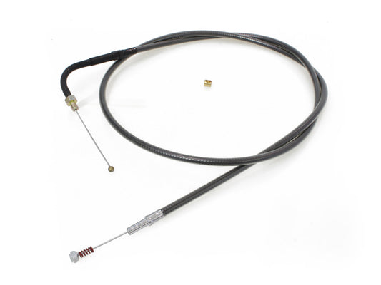 39-1/2in. Idle Cable - Black Pearl. Fits Big Twin 1990-1995.