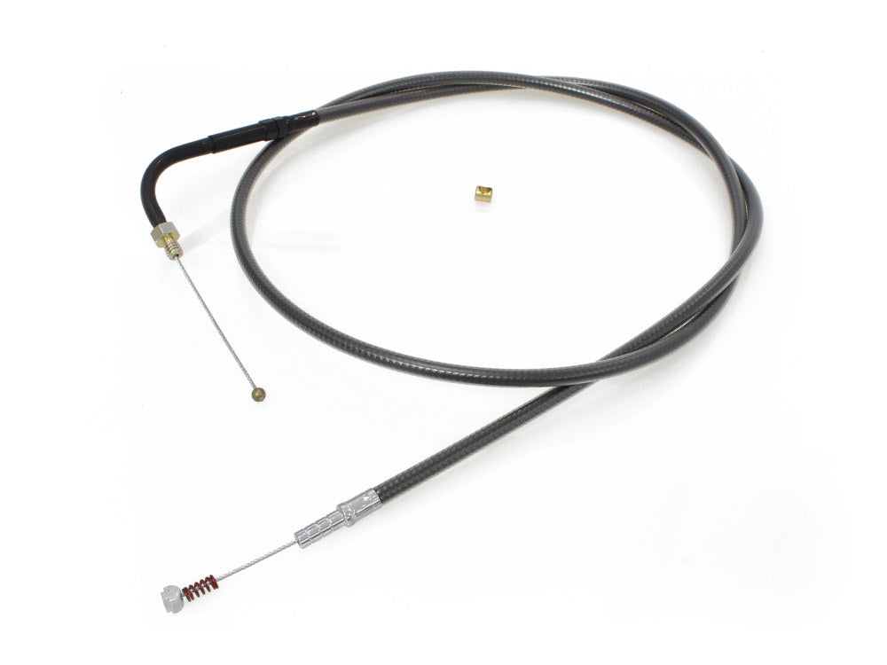43-1/2in. Idle Cable - Black Pearl. Fits Big Twin 1990-1995.