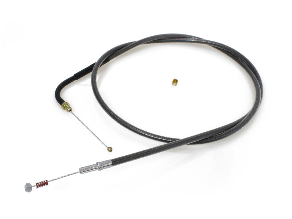 47-1/2in. Idle Cable - Black Pearl. Fits Big Twin 1996-2017.
