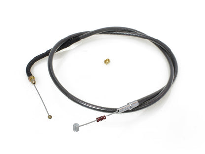 26-1/2in. Idle Cable - Black Pearl. Fits Big Twin 1996-2017.