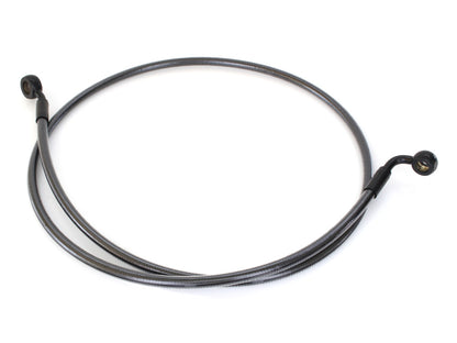 48in. E-Z Align Front Brake Line with 7/16in. x 35 Degree Banjo - Black Pearl.