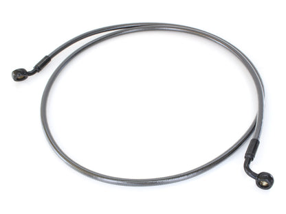 56in. E-Z Align Front Brake Line with 7/16in. x 35 Degree Banjo - Black Pearl.