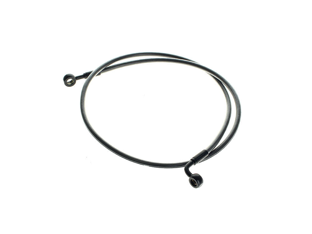 46in. E-Z Align Front Brake Line with 7/16in. x 180 Degree Banjo - Black Pearl