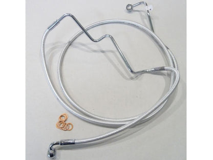 Lower Front Brake Line - Sterling Chromite. Fits Touring 2014-2023