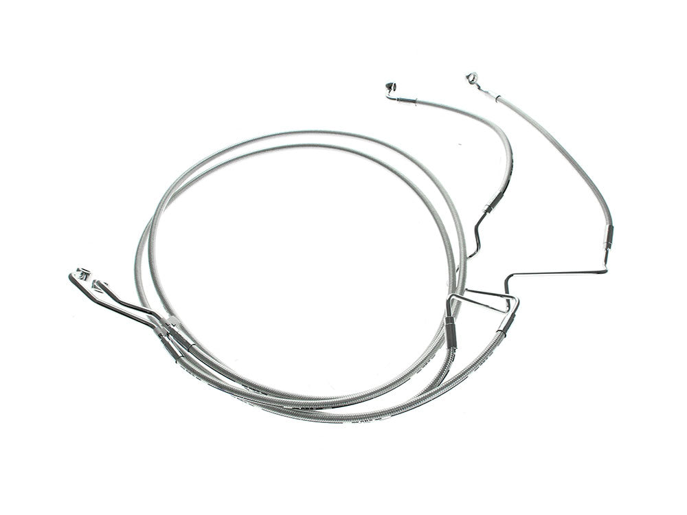 Lower Front Brake Line - Sterling Chromite. Fits Road Glide 2024up