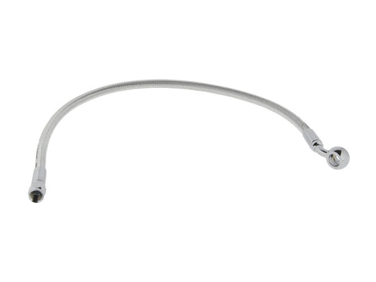 19in. Upper Front Brake Line with 10mm x 35 Degree Banjo & Sterling Chromite Finish.