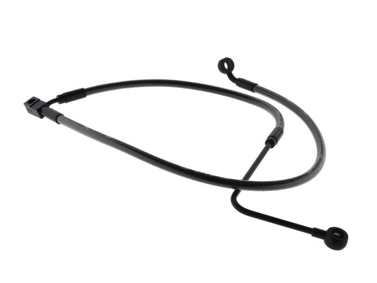 Stock Length Lower Front Brake Line - Black Pearl. Fits FXST Softail 2011-2015 & Rocker 2011