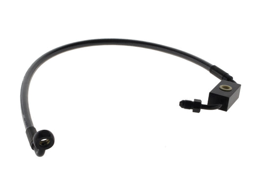 Stock Length Lower Front Brake Line - Black Pearl. Fits Dyna Switchback 2012-2016
