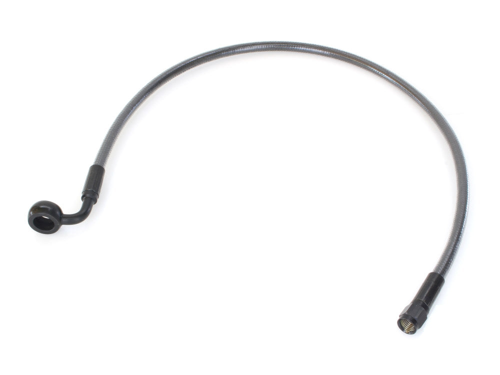 22in. Upper Front Brake Line with 12mm x 90 Degree Banjo - Black Pearl.