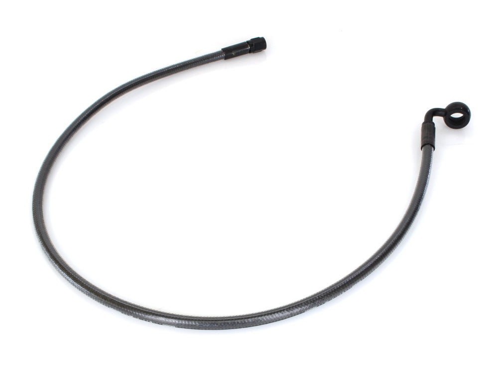 28in. Upper Front Brake Line with 12mm x 90 Degree Banjo - Black Pearl.
