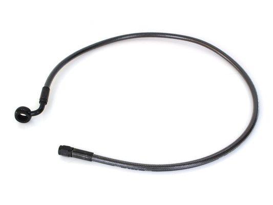 30in. Upper Front Brake Line with 12mm x 90 Degree Banjo - Black Pearl.