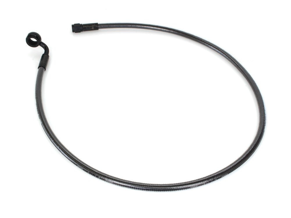 32in. Upper Front Brake Line with 12mm x 90 Degree Banjo - Black Pearl.