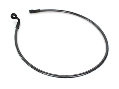 32in. Upper Front Brake Line with 12mm x 90 Degree Banjo - Black Pearl.