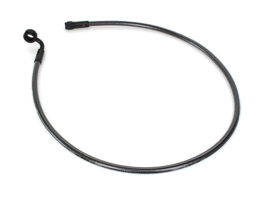 32in. Upper Front Brake Line with 12mm x 90 Degree Banjo - Black Pearl.