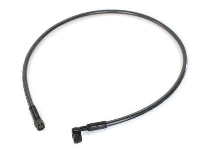 32in. Upper Front Brake Line with 12mm x 90 Degree Banjo - Black Pearl.