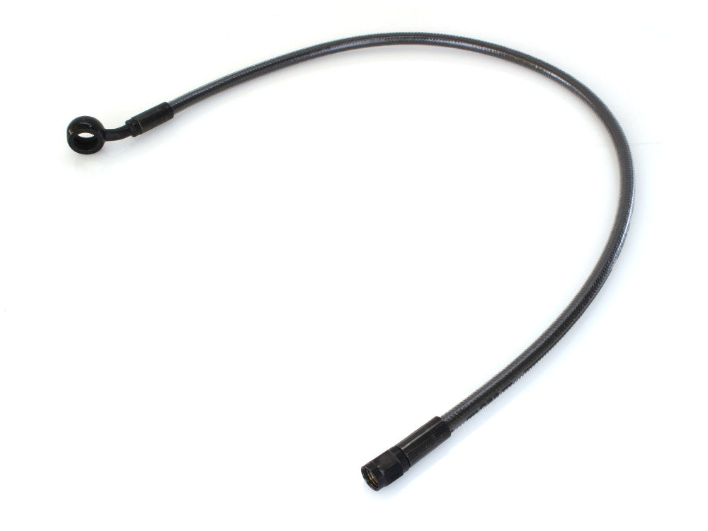 24in. Upper Front Brake Line with 12mm x 35 Degree Banjo - Black Pearl.