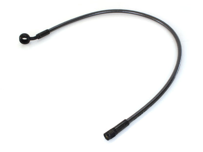 24in. Upper Front Brake Line with 12mm x 35 Degree Banjo - Black Pearl.