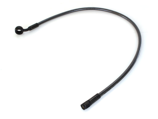 24in. Upper Front Brake Line with 12mm x 35 Degree Banjo - Black Pearl.