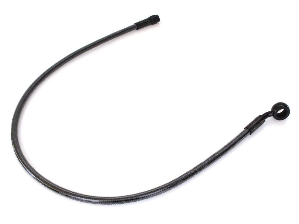 26in. Upper Front Brake Line with 12mm x 35 Degree Banjo - Black Pearl.