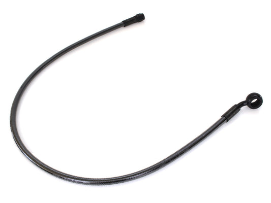 26in. Upper Front Brake Line with 12mm x 35 Degree Banjo - Black Pearl.