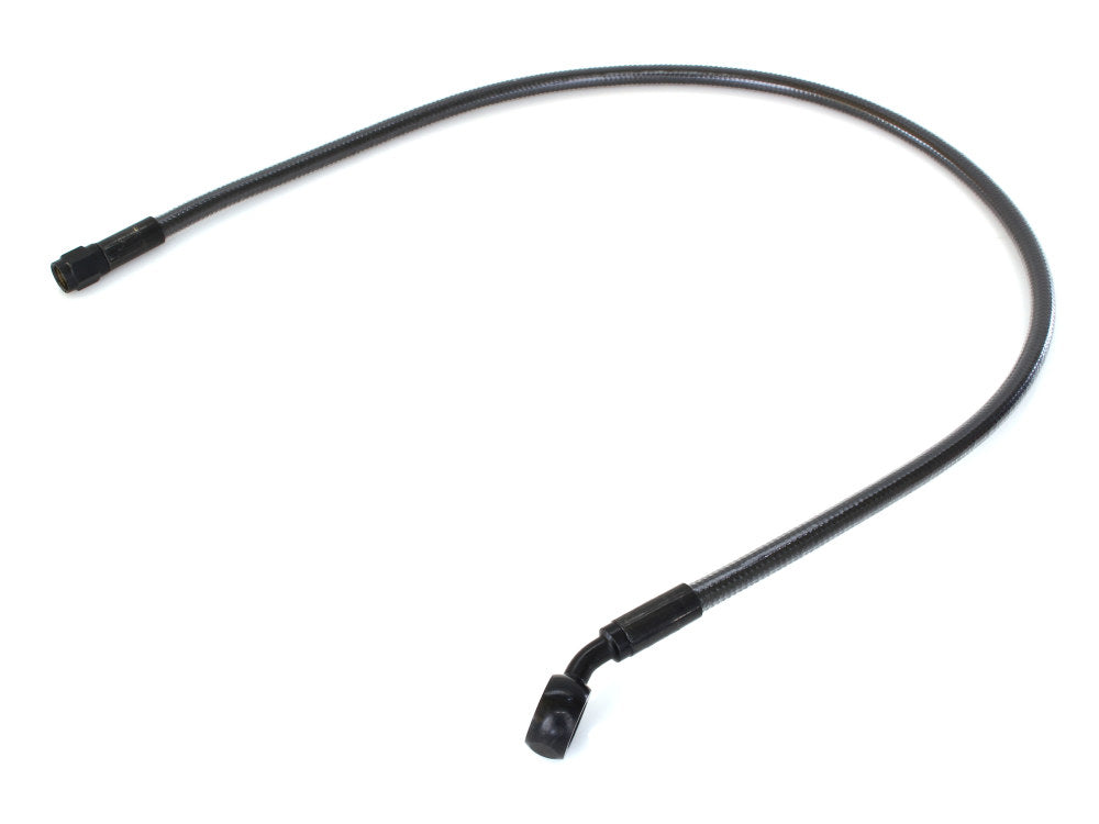 26in. Upper Front Brake Line with 12mm x 35 Degree Banjo - Black Pearl.