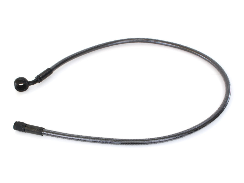 28in. Upper Front Brake Line with 12mm x 35 Degree Banjo - Black Pearl.
