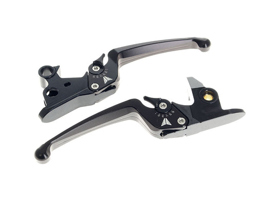 Adjustable Levers - Black. Fits Softail 2015-2024