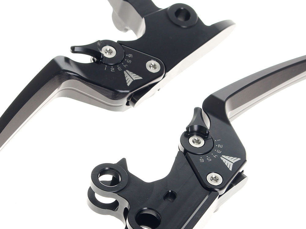 Adjustable Levers - Black. Fits Touring Most 2021-2024 with Cable Clutch