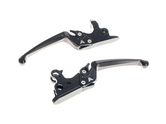 Adjustable Levers - Black. Fits Touring Most 2021-2024 with Cable Clutch