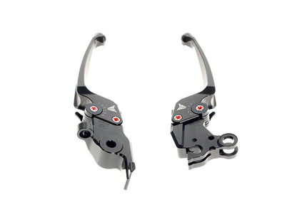Adjustable Levers - Black. Fits CVO Touring 2023up & Street Glide & Road Glide 2024up