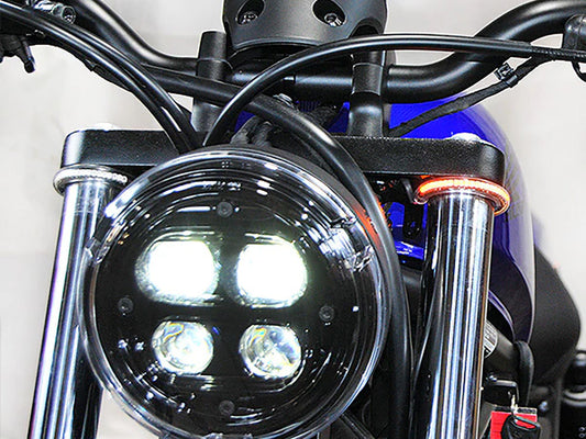 360 degrees Front Turn Signal with Clear Lens. Fits Honda CMX / Rebel 500cc 2017up