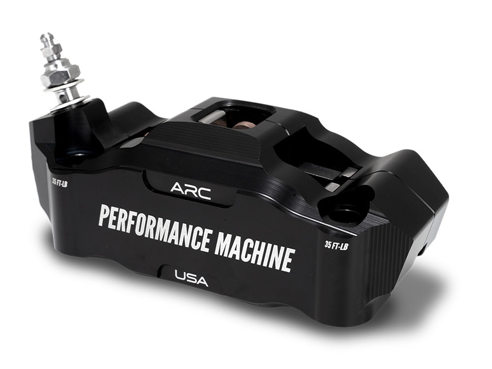 Left Hand Front Race Series Radial 4 Piston Caliper - Black