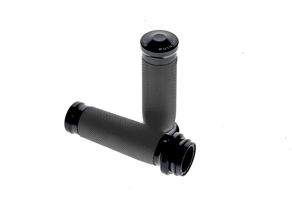Contour Handgrips - Black. Fits Big Twin 2008-2024 with Throttle-by-Wire
