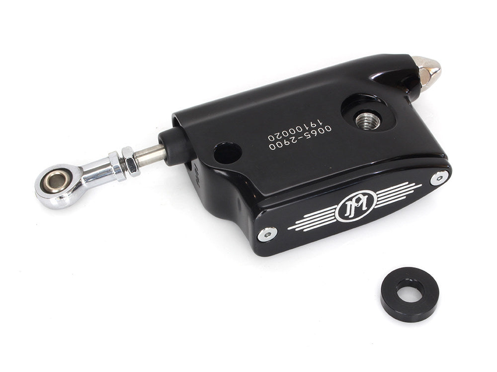 11/16in. Rear Brake Master Cylinder - Black Contrast Cut. Fits Performance Machine Forward Controls.