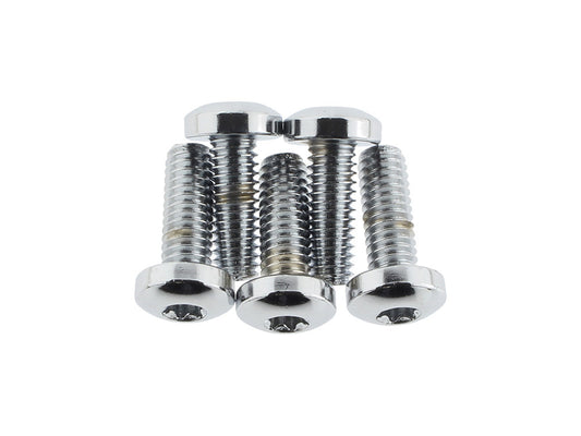 Front Disc Rotor Bolts - Chrome. Fits H-D Big Twin 1984up & Sportster 1984-2021.