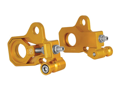 Rear Axle Adjuster Kit - Gold. Fits Touring 2009up.