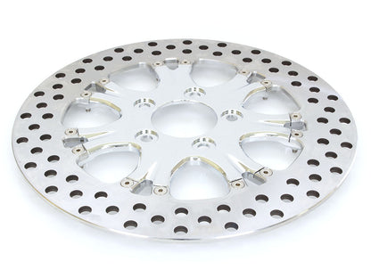 11.5in. Rear Heathen & Paramount Disc Rotor - Chrome. Fits H-D 1981up with 11-1/2in. Disc Rotor.