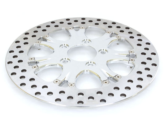 11.5in. Rear Heathen & Paramount Disc Rotor - Chrome. Fits H-D 1981up with 11-1/2in. Disc Rotor.