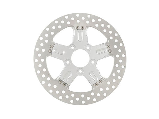 11.8in. Left Hand Front & Right Hand Front Formula Disc Rotor - Chrome. Fits Softail 2015up, Touring 2008up, Dyna 2006-2017 & Sportster 2014-2021