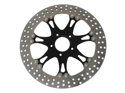 13in. Left Hand Front & Right Hand Front Heathen & Paramount Disc Rotor - Black Contrast Cut Platinum.