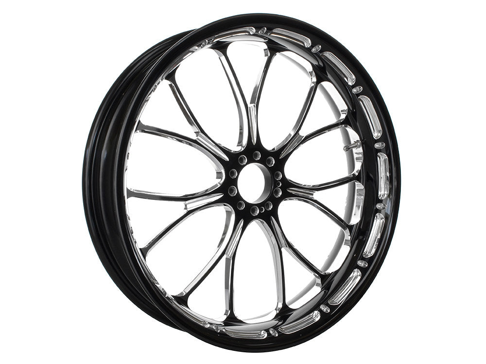 21in. x 3.50in. wide Heathen Wheel - Black Contrast Cut Platinum.