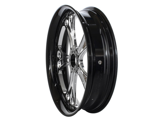 18in. x 4.25in. wide Gasser Wheel - Black Contrast Cut Platinum.