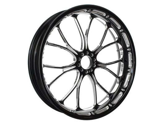 18in. x 5.50in. wide Heathen Wheel - Black Contrast Cut Platinum.